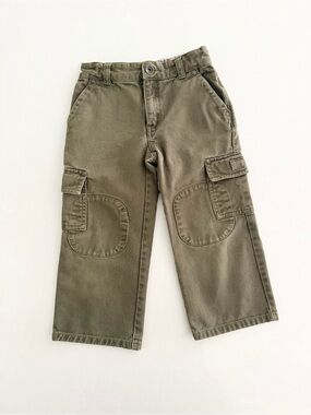 Janie & Jack Toddler Olive Green Cargo Pants • Size 4T